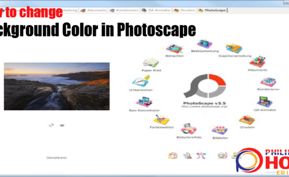 How to Change Background Color in Photoscape
