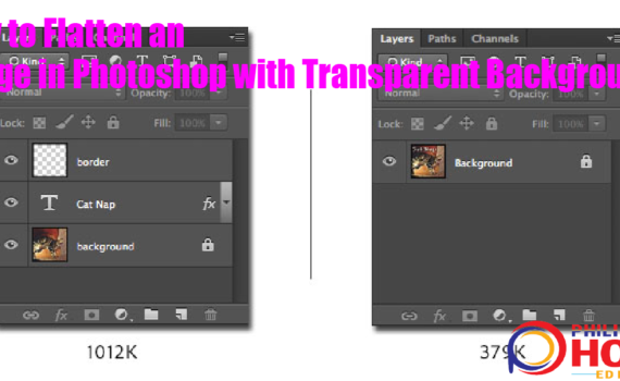 How to Flatten an Image in Photoshop with Transparent Background