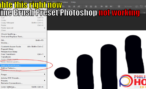 កំណត់ Brush Preset Photoshop មិនដំណើរការទេ។