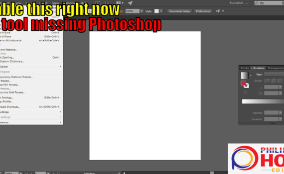 Isi alat yang hilang Photoshop