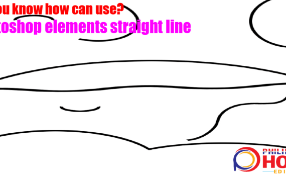 Photoshop elements straight line