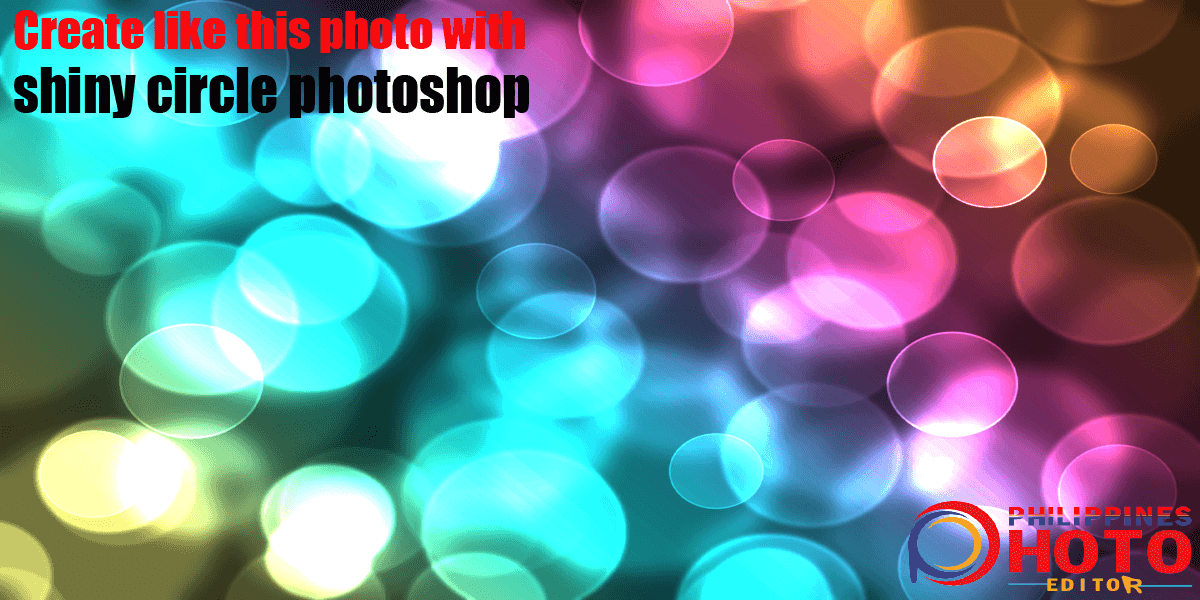 svetleč krog photoshop