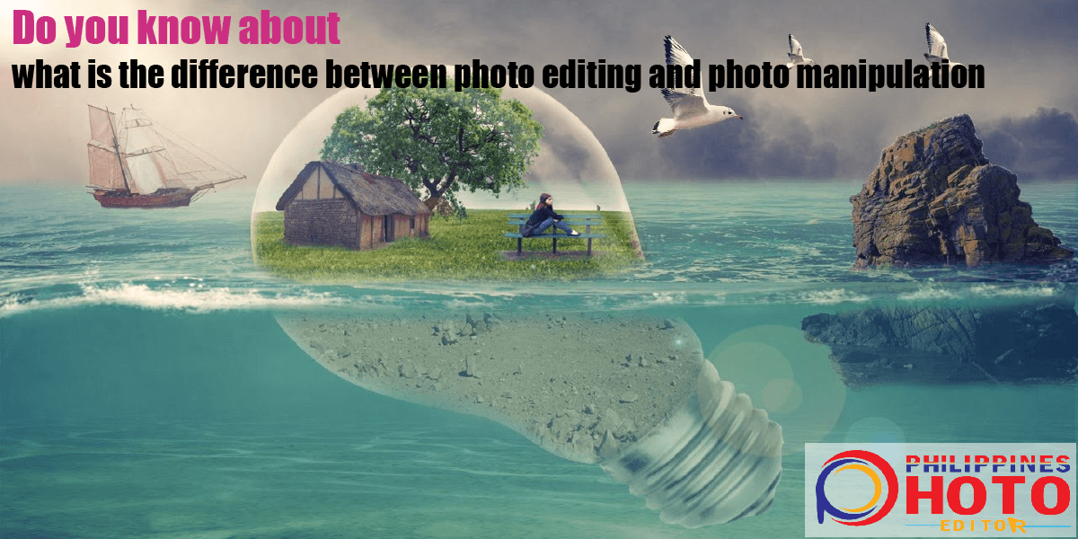 what is the difference between photo editing and photo manipulation