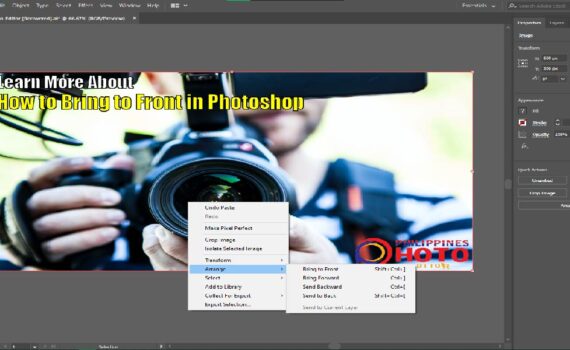 របៀបនាំមកមុខក្នុង Photoshop