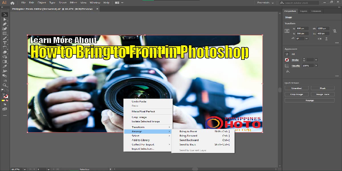 How to Put Text behind an Object in Photoshop