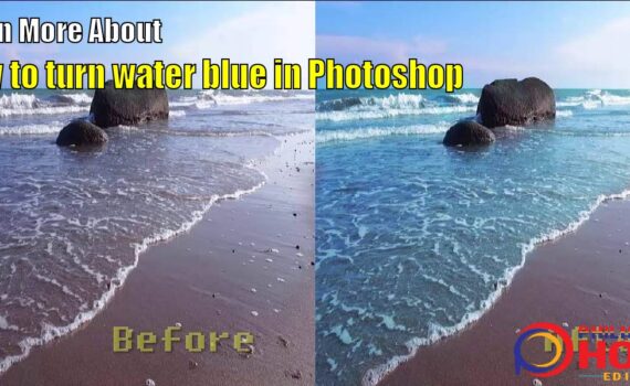 Hoe om waterblou te maak in Photoshop