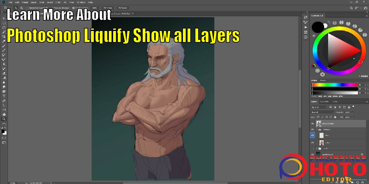 Photoshop Liquify Show all Layers
